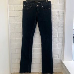 Express Stella Barely Boot Dark Wash Jeans